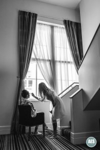 Bridal preparations at Leopold Hotel in Sheffield