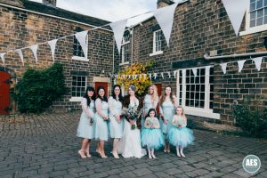 Bridal party at Wood Lane Countryside Centre
