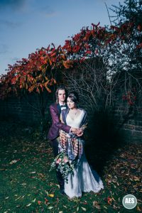 Autumn wedding leave at Wood Lane Countryside Centre