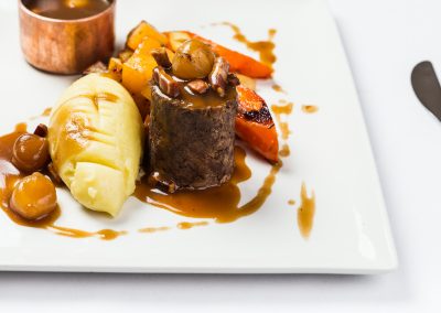 Beef Food Photography at Hotel Van Dyk in Derbyshire