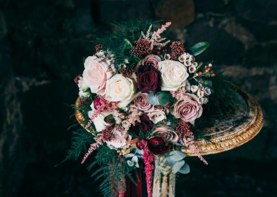 Winter flowers The Ashes Country House wedding venue