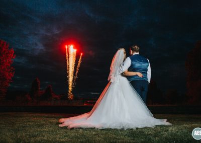 Wedding photography fireworks at Hotel Van Dyk