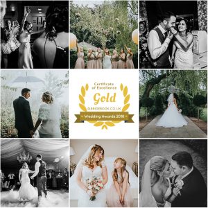 Winner Bridebook Wedding Awards 2018 Gold Badge of Excellence