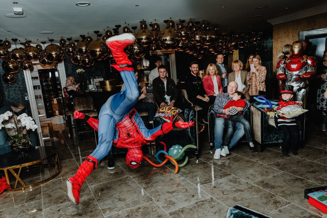 Exclusive event and party with spiderman